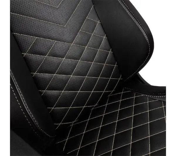 Noblechairs EPIC Black Gold Gamingowy do 120kg Skóra ECO Czarno-złoty - Kup na Raty - RRSO 0%