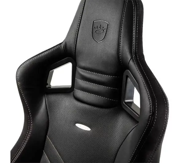 Noblechairs EPIC Black Gold Gamingowy do 120kg Skóra ECO Czarno-złoty - Kup na Raty - RRSO 0%