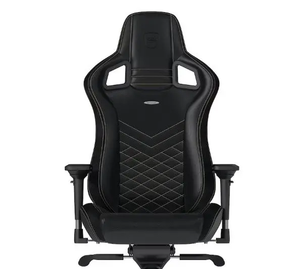Noblechairs EPIC Black Gold Gamingowy do 120kg Skóra ECO Czarno-złoty - Kup na Raty - RRSO 0%