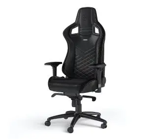Noblechairs EPIC Black Gold Gamingowy do 120kg Skóra ECO Czarno-złoty - Kup na Raty - RRSO 0%
