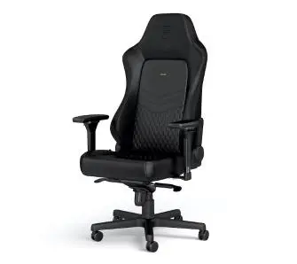 Fotel Noblechairs HERO Real Leather Black Gamingowy do 150kg Skóra naturalna Czarny