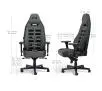 Fotel Noblechairs LEGEND Shure Edition Gamingowy do 150kg Skóra ECO High Tech Szaro-czarny