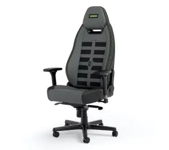 Fotel Noblechairs LEGEND Shure Edition Gamingowy do 150kg Skóra ECO High Tech Szaro-czarny