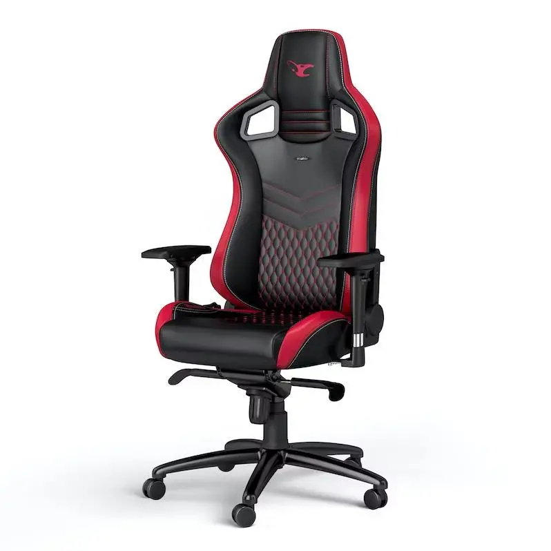 Fotel Noblechairs EPIC MouseSport Edition Gamingowy do 120kg  Skóra ECO Czarno-czerwony