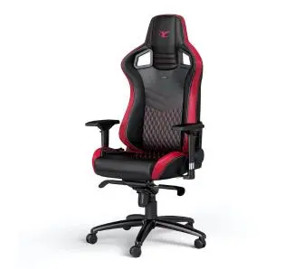 Fotel Noblechairs EPIC MouseSport Edition Gamingowy do 120kg  Skóra ECO Czarno-czerwony