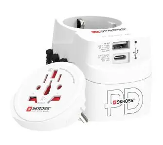 Adapter podróżny Skross PRO Light USB-C USB-A World (1.302473)