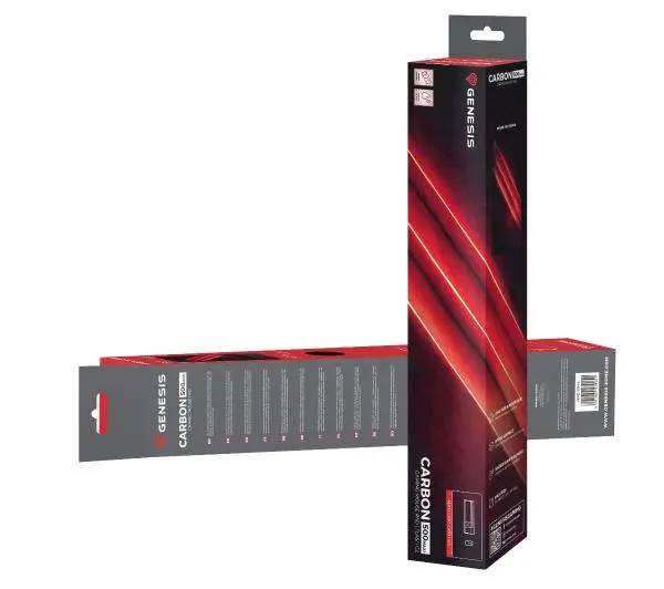 Genesis Carbon 500 Maxi Flash G2 XXL Czarno-czerwony