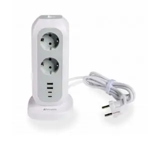 Verbatim EUPT-01 11 gniazd 2m Biały