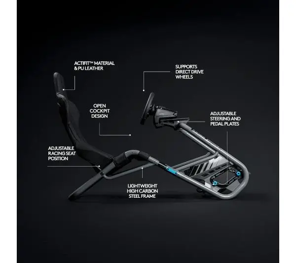Playseat® Trophy Logitech G Edition Wyścigowy do 163kg Tkanina Skóra ECO Szary - Kup na Raty - RRSO 0%