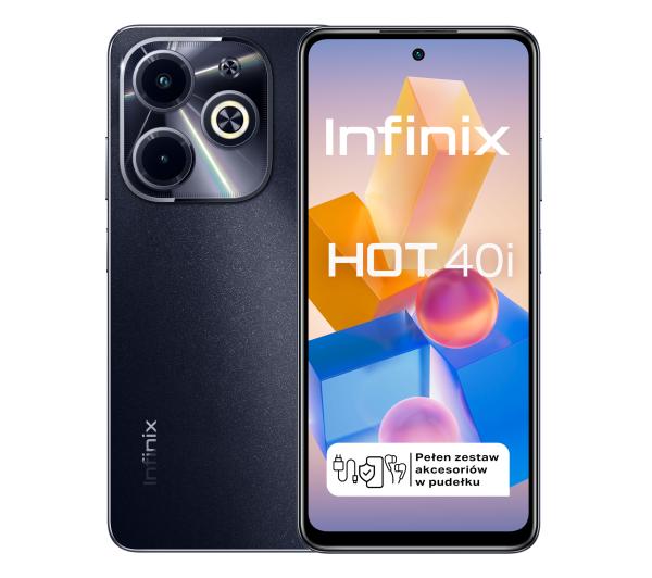 Smartfon Infinix Hot 40i 8/256GB 6,56" 90Hz 50Mpix Czarny