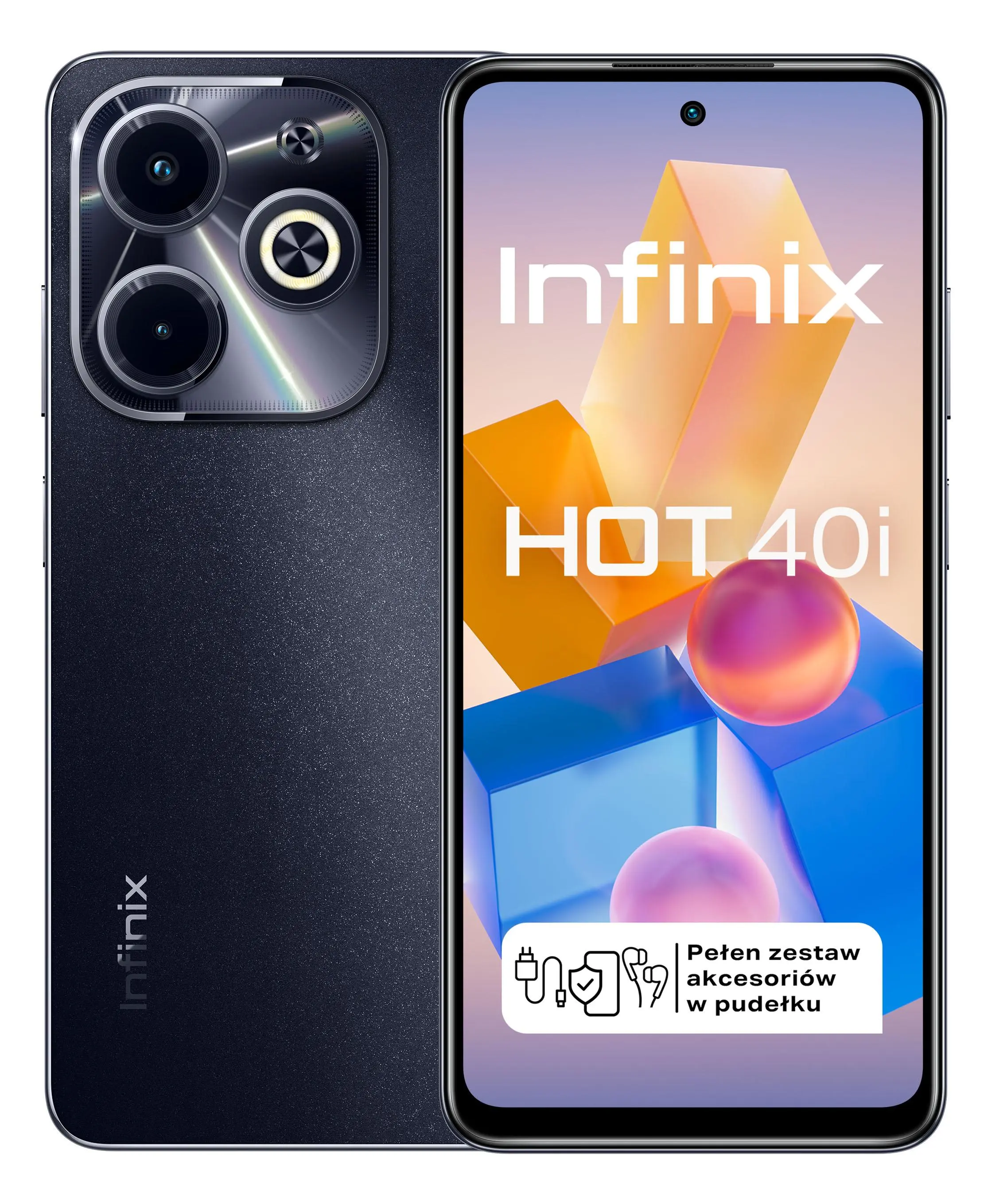 Smartfon Infinix Hot 40i 8/256GB 6,56" 90Hz 50Mpix Czarny