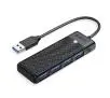 Hub USB Orico PAPW4A-U3-015-BK-EP 4x USB-A 3.0 5Gbps  Czarny