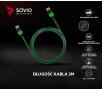 Kabel HDMI Savio GCL-06 HDMI 2.0 (zielony) 3m, dedykowany pod Xbox