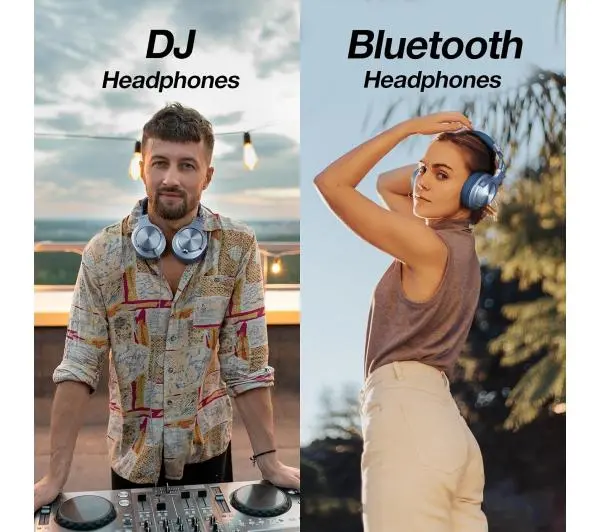 Oneodio Fusion A70 Nauszne Bluetooth 5.2 Niebieski