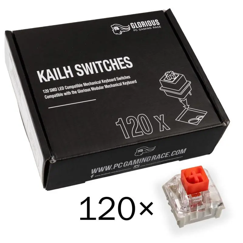 Przełącznik Glorious Kailh Box Red 120szt. Czerwony