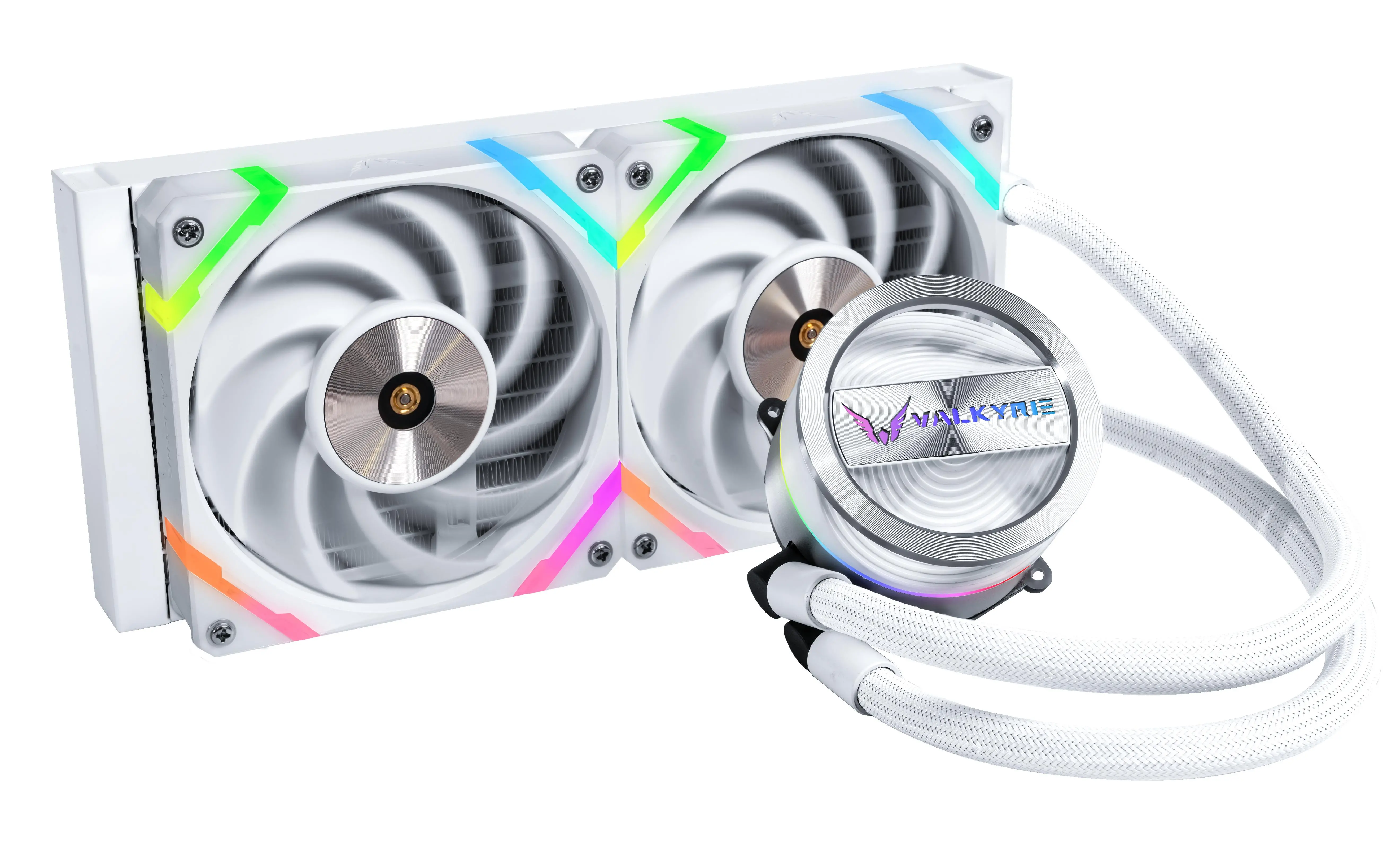 Chłodzenie Valkyrie Dragonfang 240   ARGB Biały