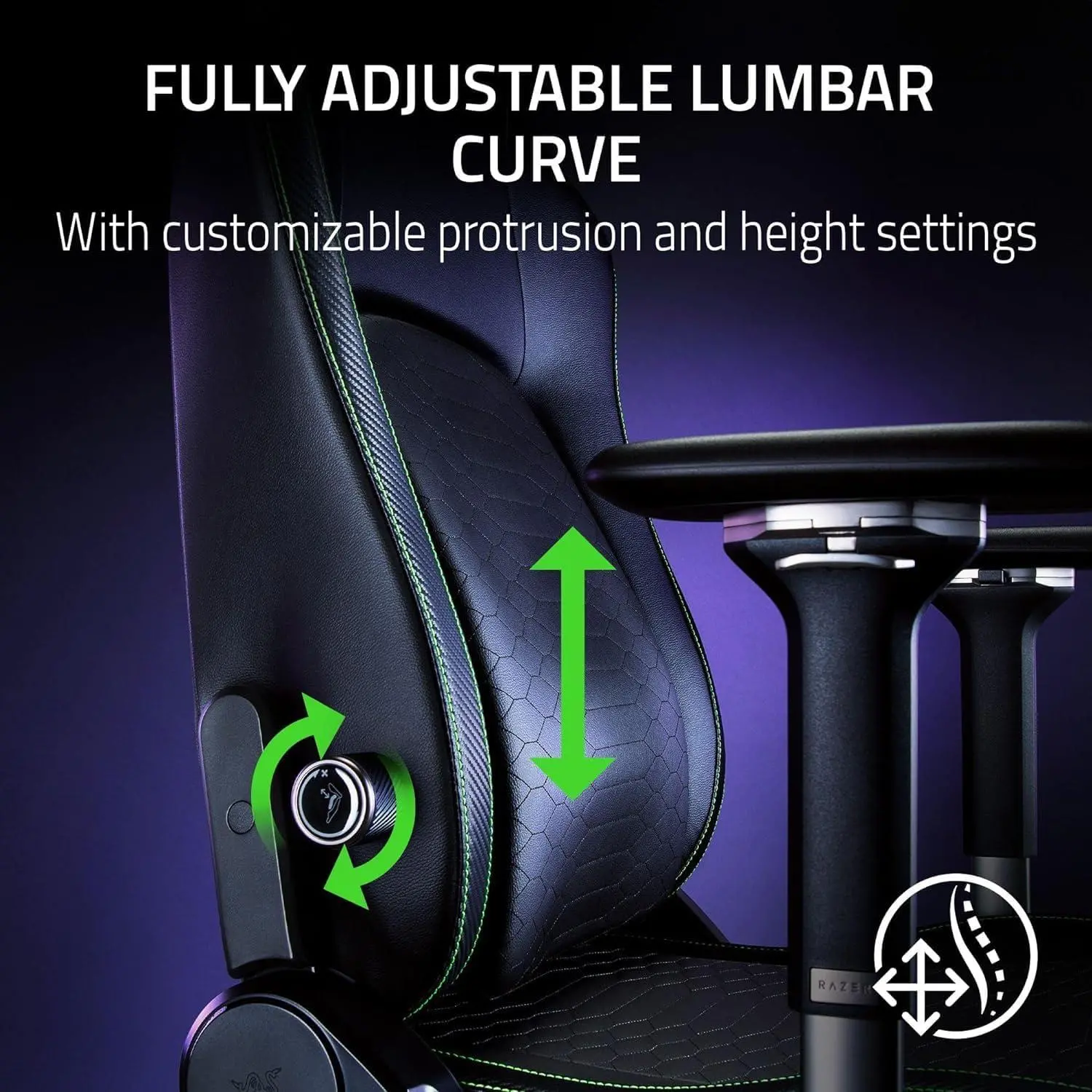 фото Компьютерное кресло для геймера Razer Iskur V2 Fabric Dark Gray (RZ38-04900300-R3G1) 3