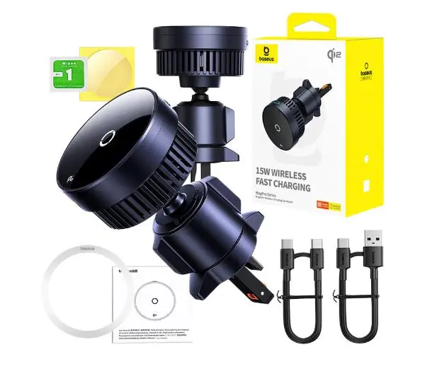 Baseus MagPro 15W Qi2.0 Czarny