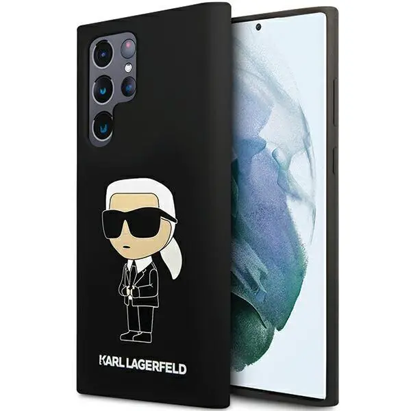 Etui Karl Lagerfeld Silicone Ikonik do Samsung Galaxy S24 Ultra Czarny