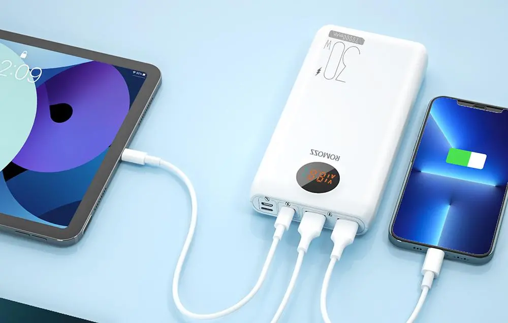 фото Зовнішній акумулятор (павербанк) Romoss SW20S Pro 20000mAh White (PSW20-392-1133H)