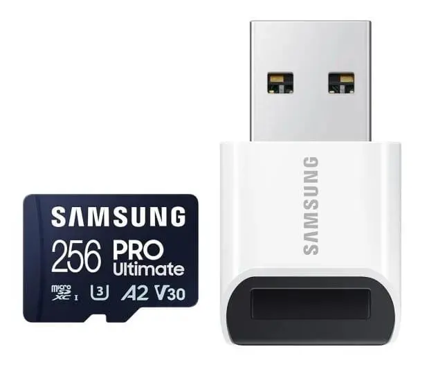 Karta pamięci Samsung PRO Ultimate 2023 microSD 256GB 200/130MB/s + czytnik