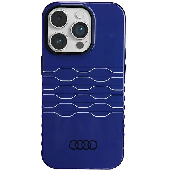 Etui AUDI IML MagSafe Case AU-IMLMIP14P-A6/D3-BE do iPhone 14 Pro Niebieski