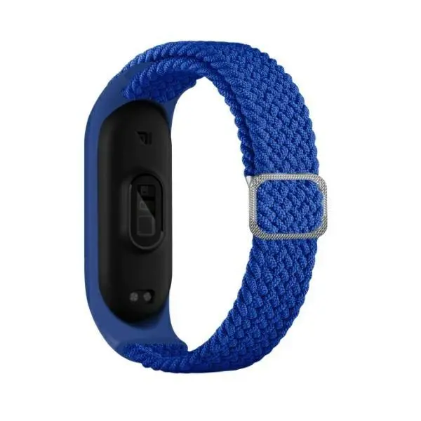 Pasek Beline do Mi Band 3/4 Textile Niebieski