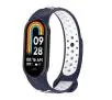 Pasek Beline do Mi Band 8 design Niebiesko-biały