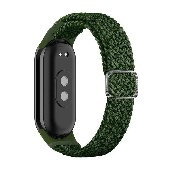 Pasek Beline do Mi Band 8 Textile Zielony