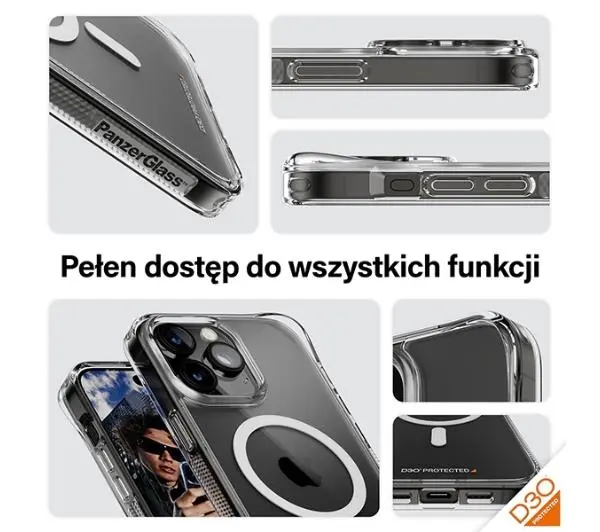 PanzerGlass HardCase do iPhone 15 Pro Max Przezroczysty