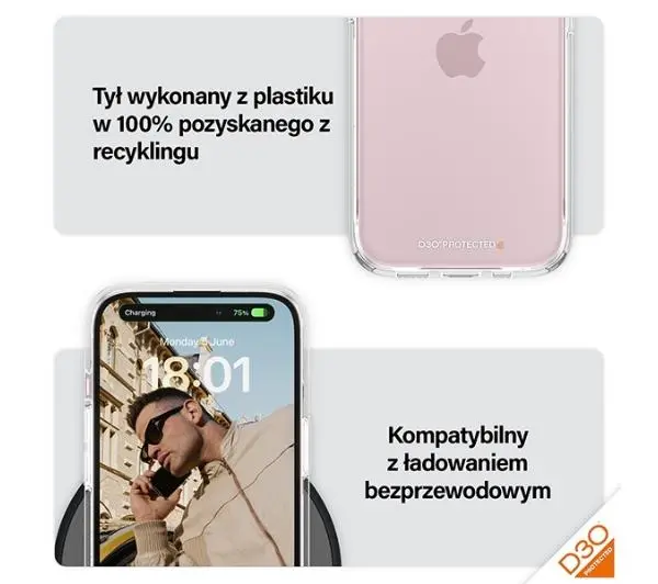 PanzerGlass HardCase do iPhone 15 Przezroczysty