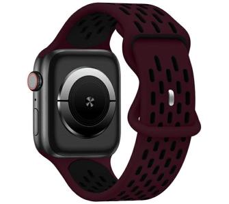 Pasek Beline do Apple Watch New Sport Silicone 38/40/41mm (bordowo-czarny)