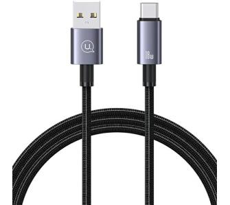 Kabel USAMS USB do USB-C 3A 1,2m Fast Charging Stalowy