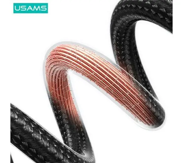 USAMS USB-C do Lightning 30W 0,25m Fast Charging Stalowy