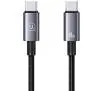 Kabel USAMS USB-C do USB-C 60W 0,25m Fast Charging Stalowy