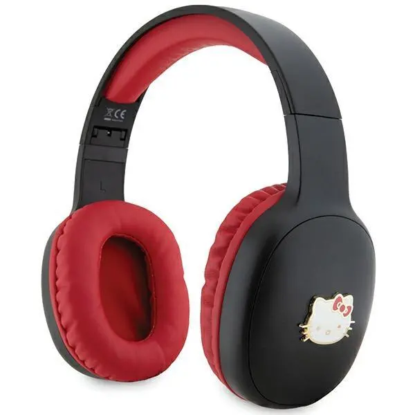 Słuchawki bezprzewodowe Hello Kitty HKBHA1BKHLMK Metal Logo Oval Shape Nauszne Bluetooth 5,3 Czarny
