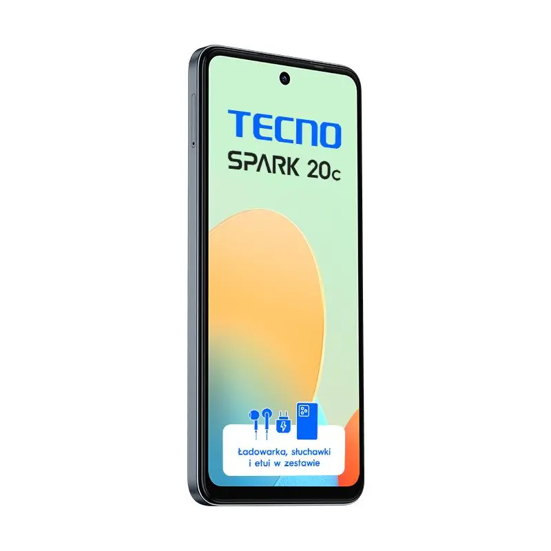 Smartfon Tecno SPARK 20C 4/128GB 6,56" 90Hz 50Mpix Czarny