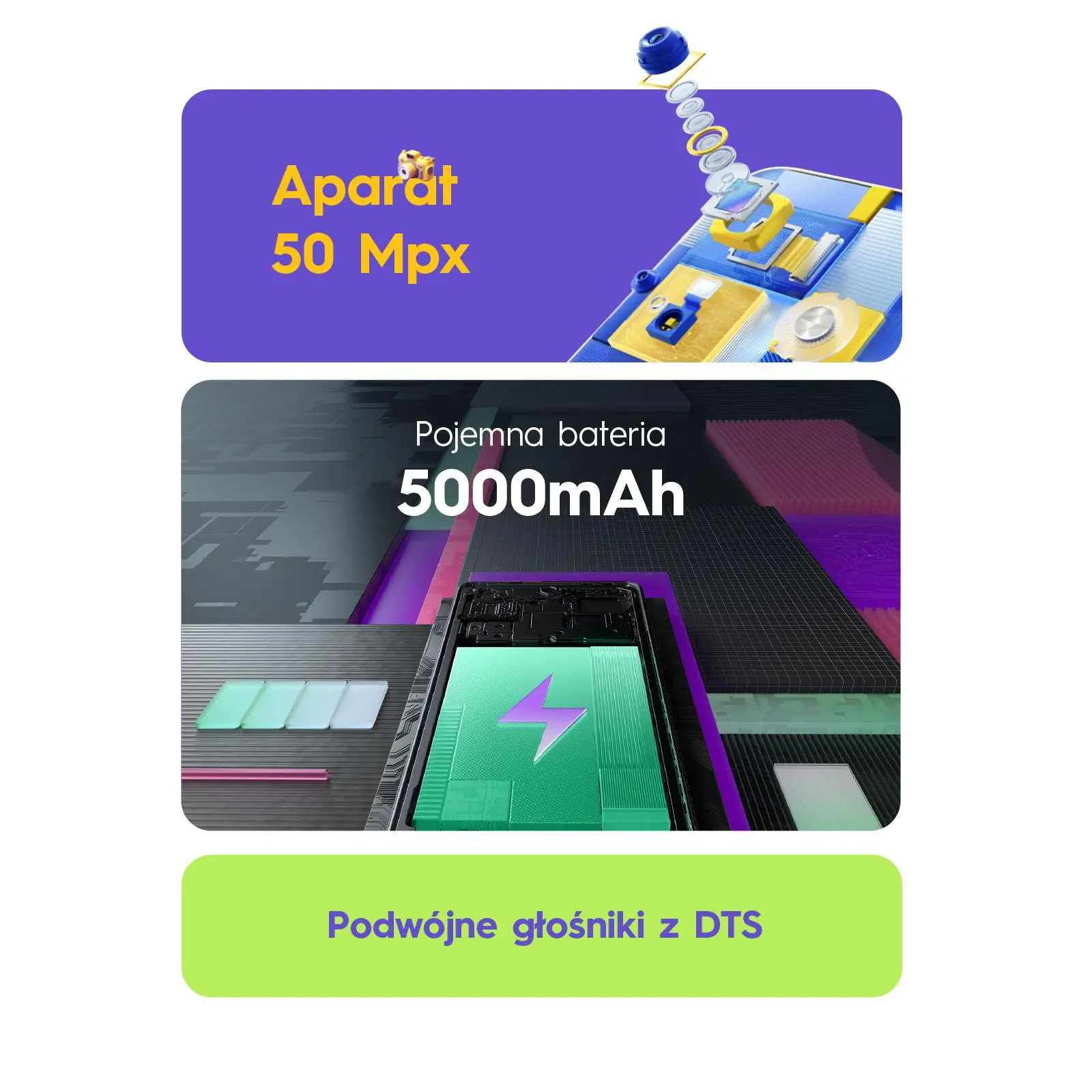Smartfon Tecno SPARK 20C 4/128GB 6,56" 90Hz 50Mpix Czarny