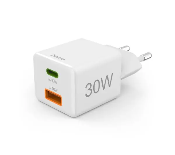 Hama mini 30W PD/QC Biały - ⚡ EURO HIT CENOWY! ⚡