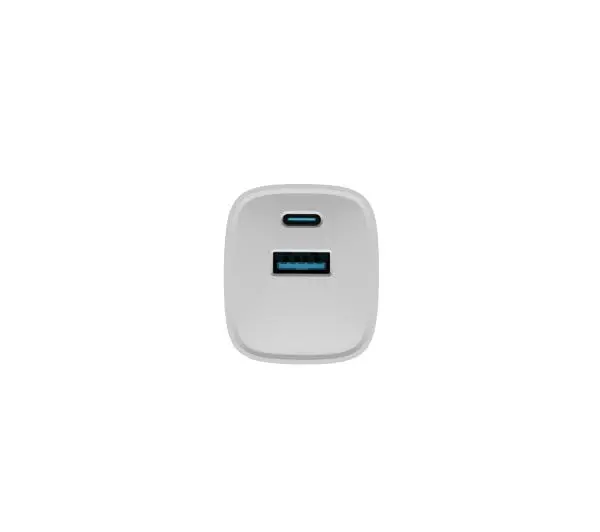 Natec Ribera GaN 1xUSB-A+1xUSB-C 30W Biały