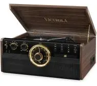Victrola VTA-270B-ESP-INT Półautomatyczny Napęd paskowy Bluetooth Brązowy