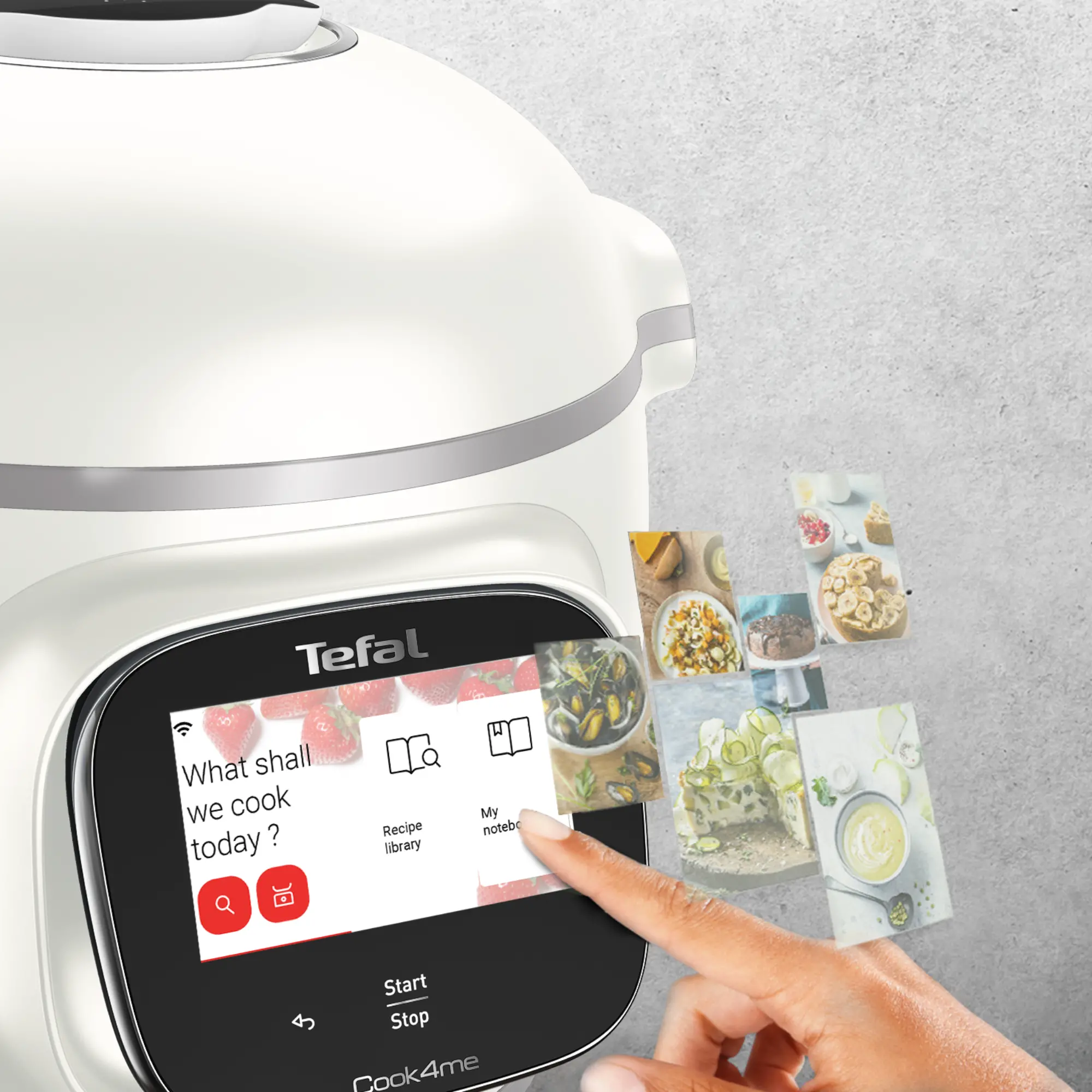Multicooker Tefal Cook4me Touch Pro CY9431 + Pokrywa do przechowywania XA612020 1600W 6l Kosz do gotowania na parze