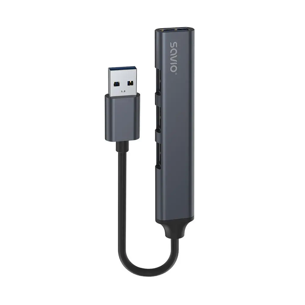 Hub USB Savio AK-70 Szary