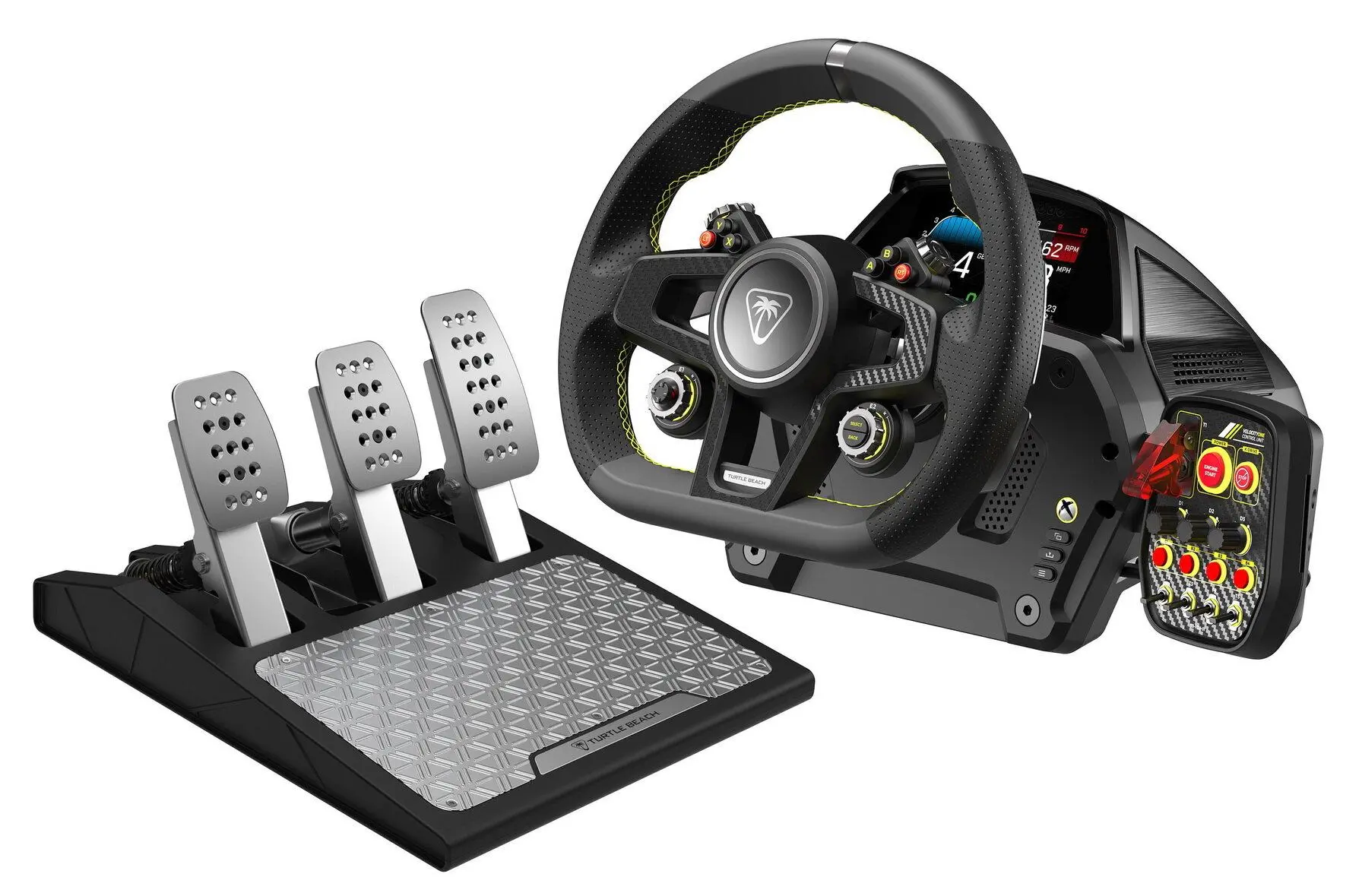 Kierownica Turtle Beach VelocityOne Race z pedałami do PC, Xbox One, Xbox Series S/X
