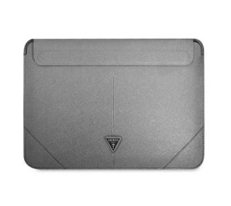 Etui na laptop Guess Saffiano Triangle Logo GUCS14PSATLG 14" Srebrny