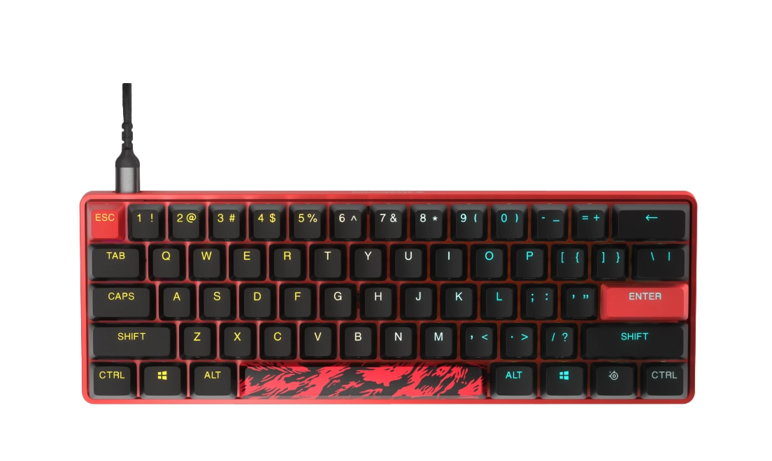 Klawiatura mechaniczna SteelSeries Apex 9 Mini  FaZe Clan Limited Edition OptiPoint Czarno-czerwony