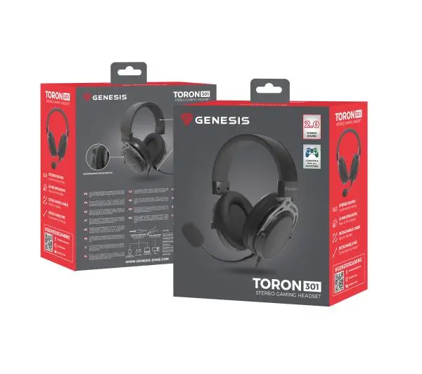 Genesis Toron 301 Nauszne Czarny