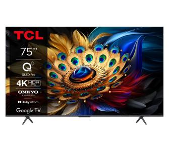 Telewizor TCL 75C655 75" QLED Pro 4K Google TV Dolby Vision Dolby Atmos HDMI 2.1 DVB-T2