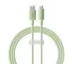 Kabel Baseus USB do USB-C Habitat Series 100W 1m Zielony