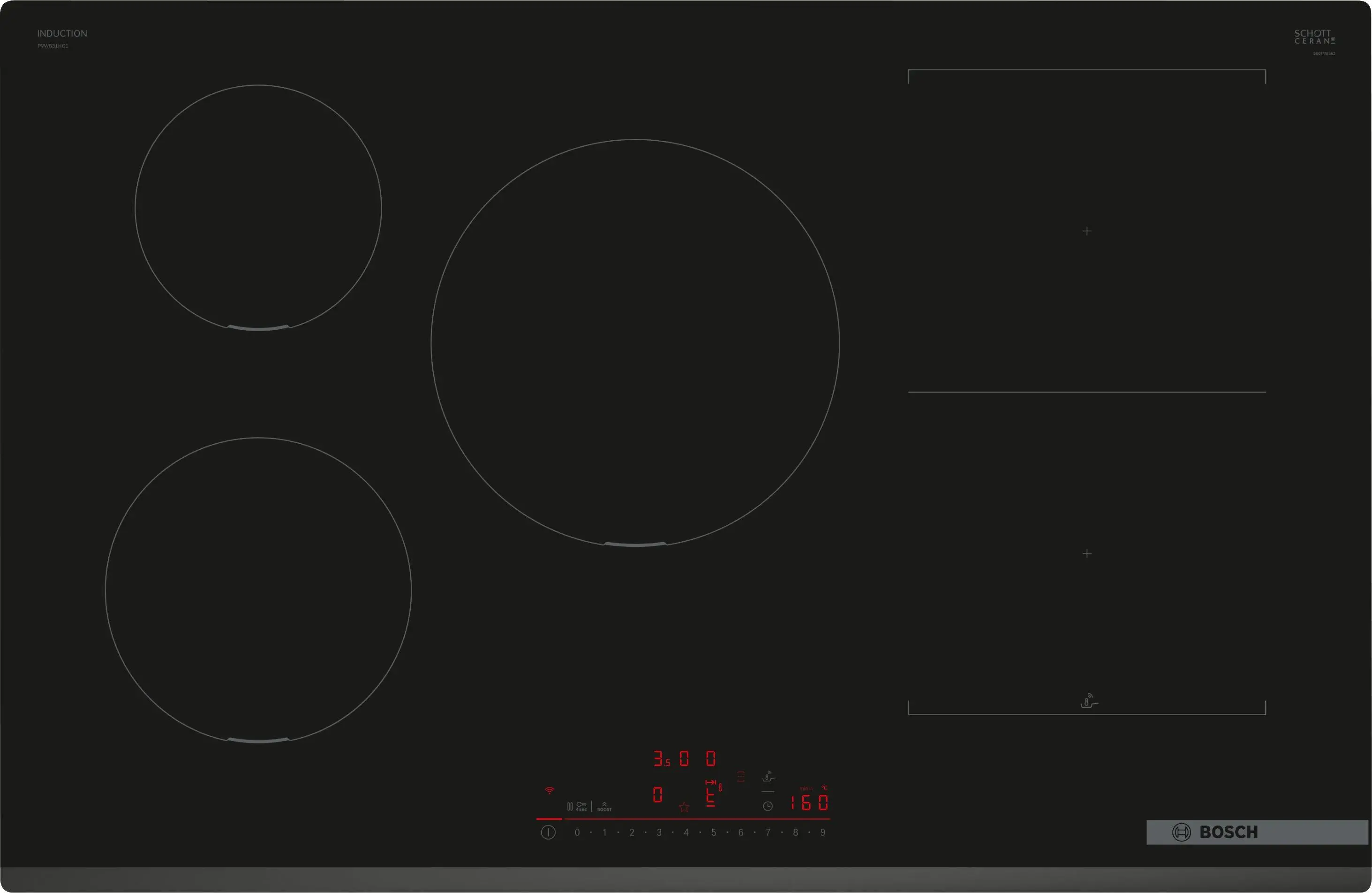 Płyta indukcyjna Bosch Serie 6 PVW831HC1E 80,2cm
